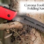 Corona Tools 7265D Folding Saw cutting through a tree limb