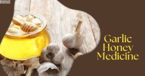 garlic honey medicine in a honeypot