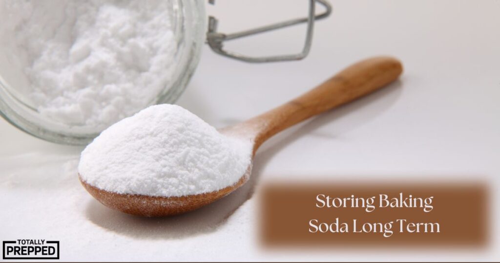 baking soda in a long term storage jar